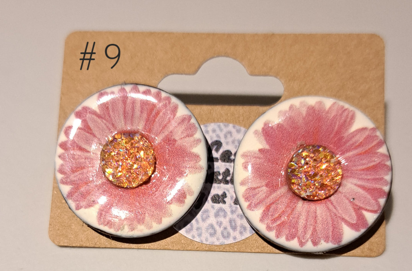 Boucle d'oreille fleur moyen