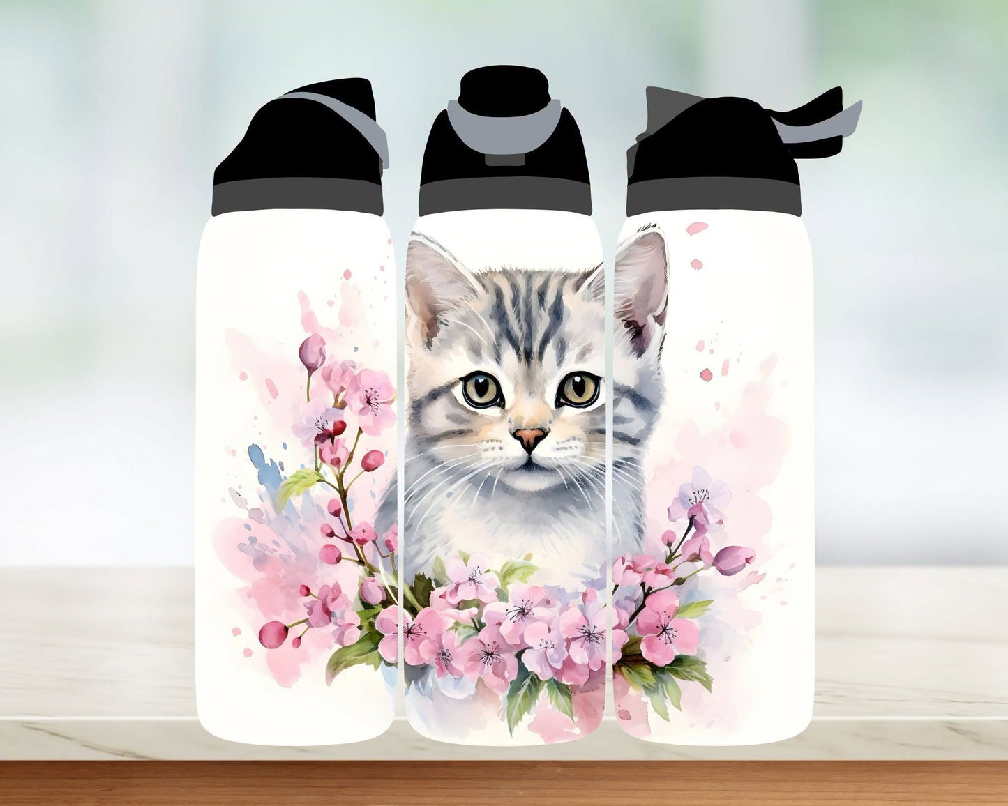Bouteille style Owala 32 oz - Chat