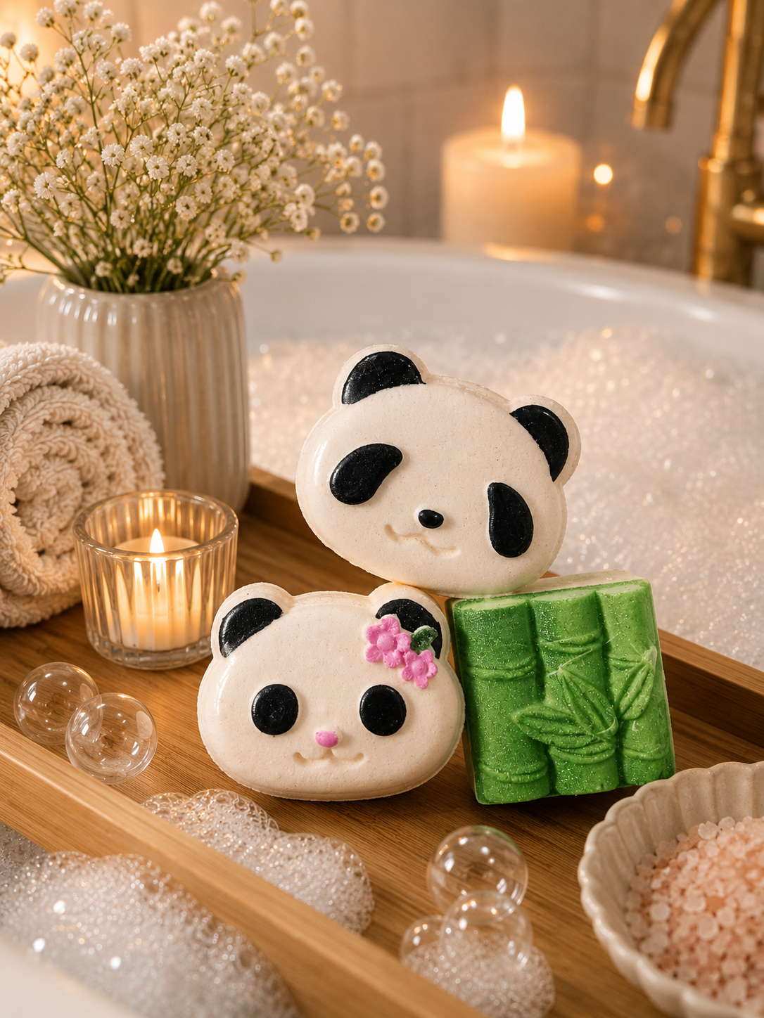 Trio de bombe panda