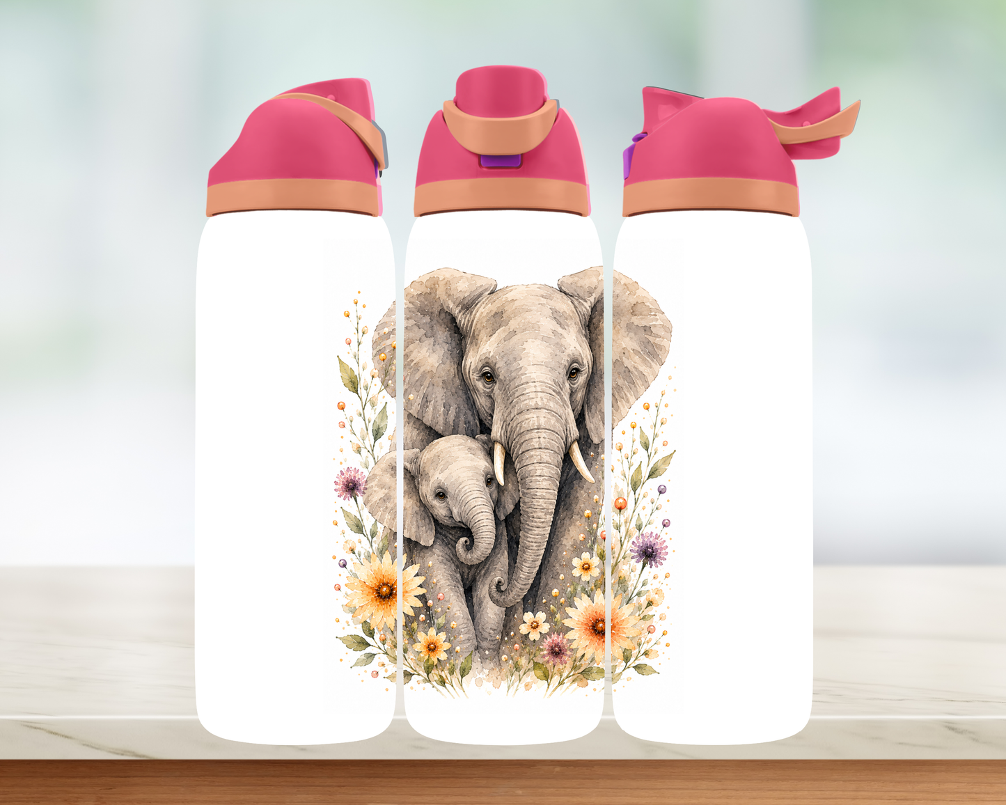 Bouteille style Owala - Éléphant