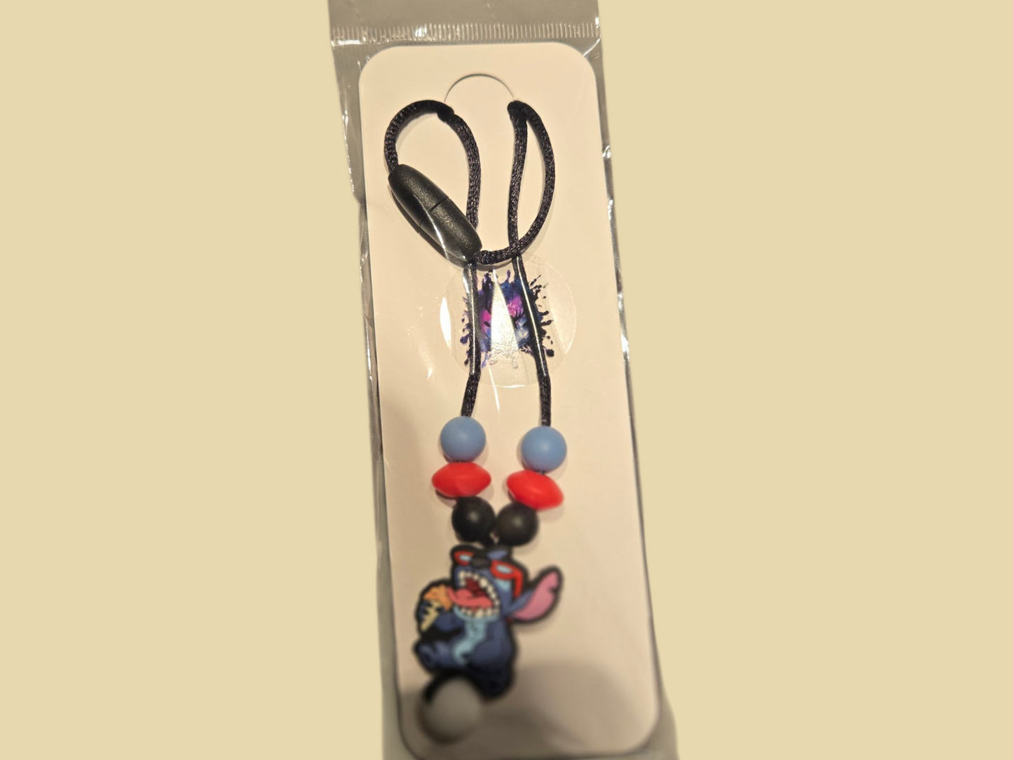 Collier avec perles de silicone