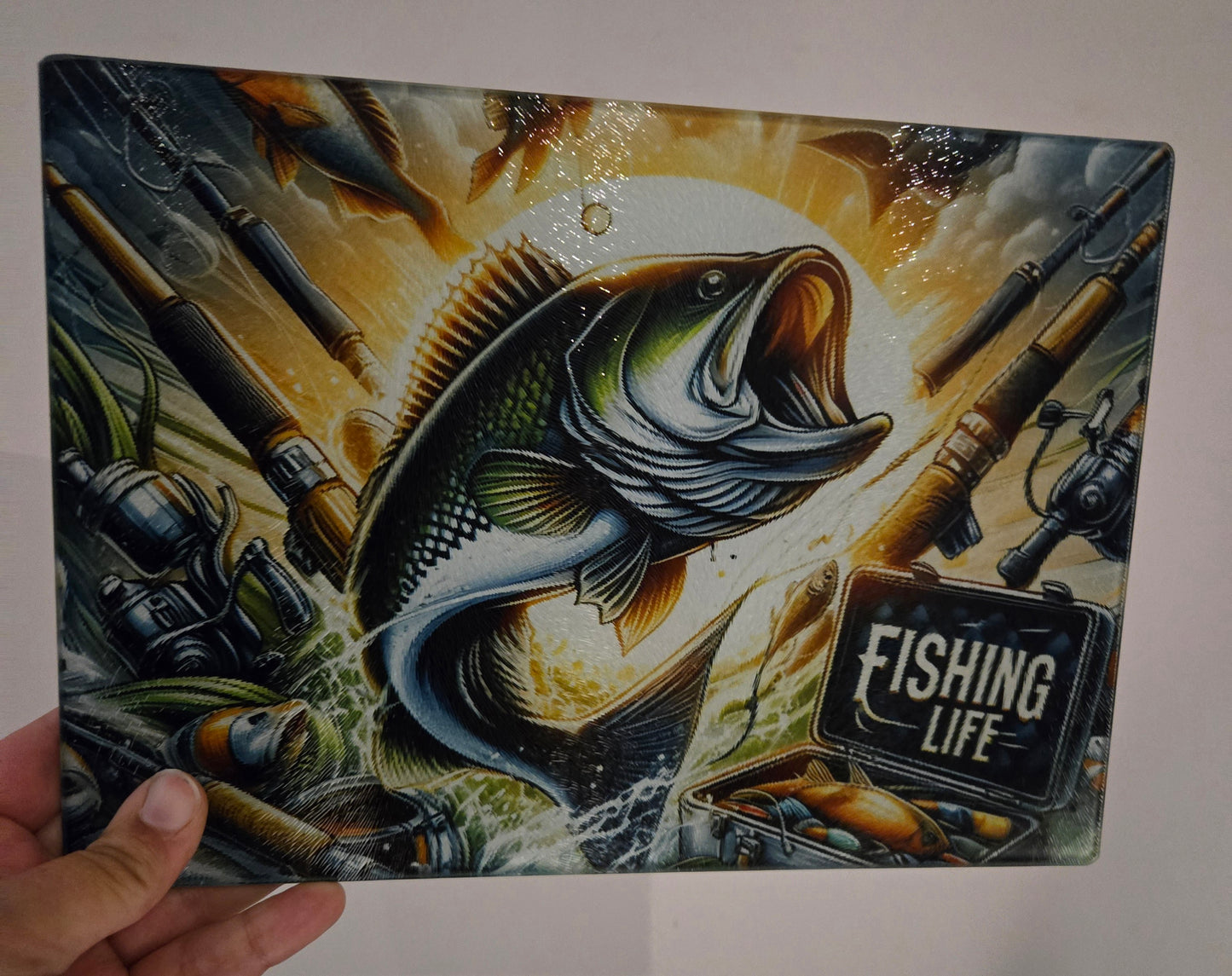 Planche de service - Pêche