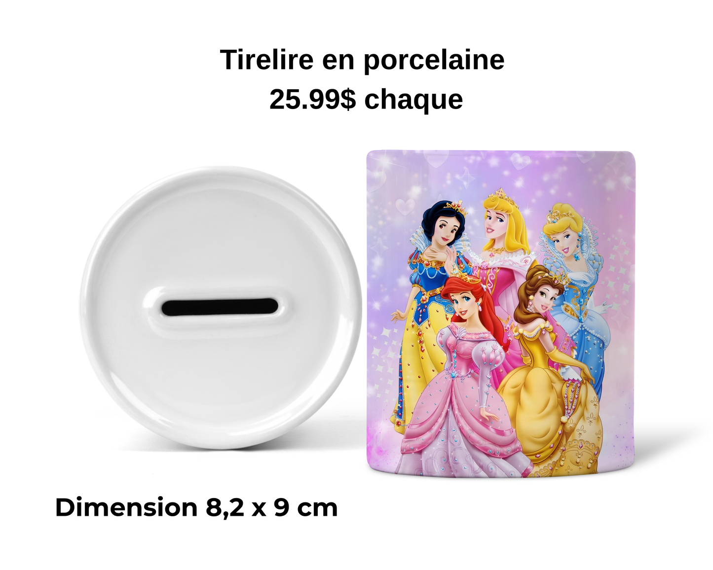 Tirelire - Princesse