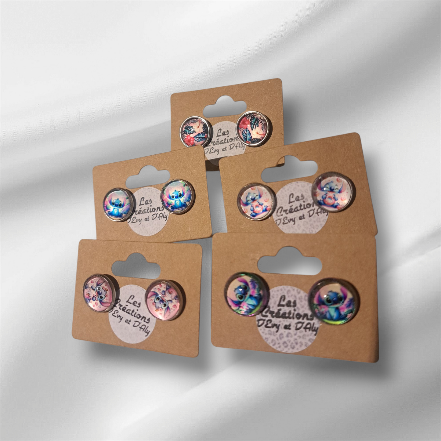 Boucle d'oreille avec image