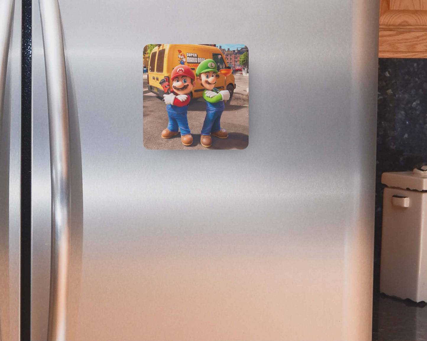 Aimant 3 po x 3 po - Mario