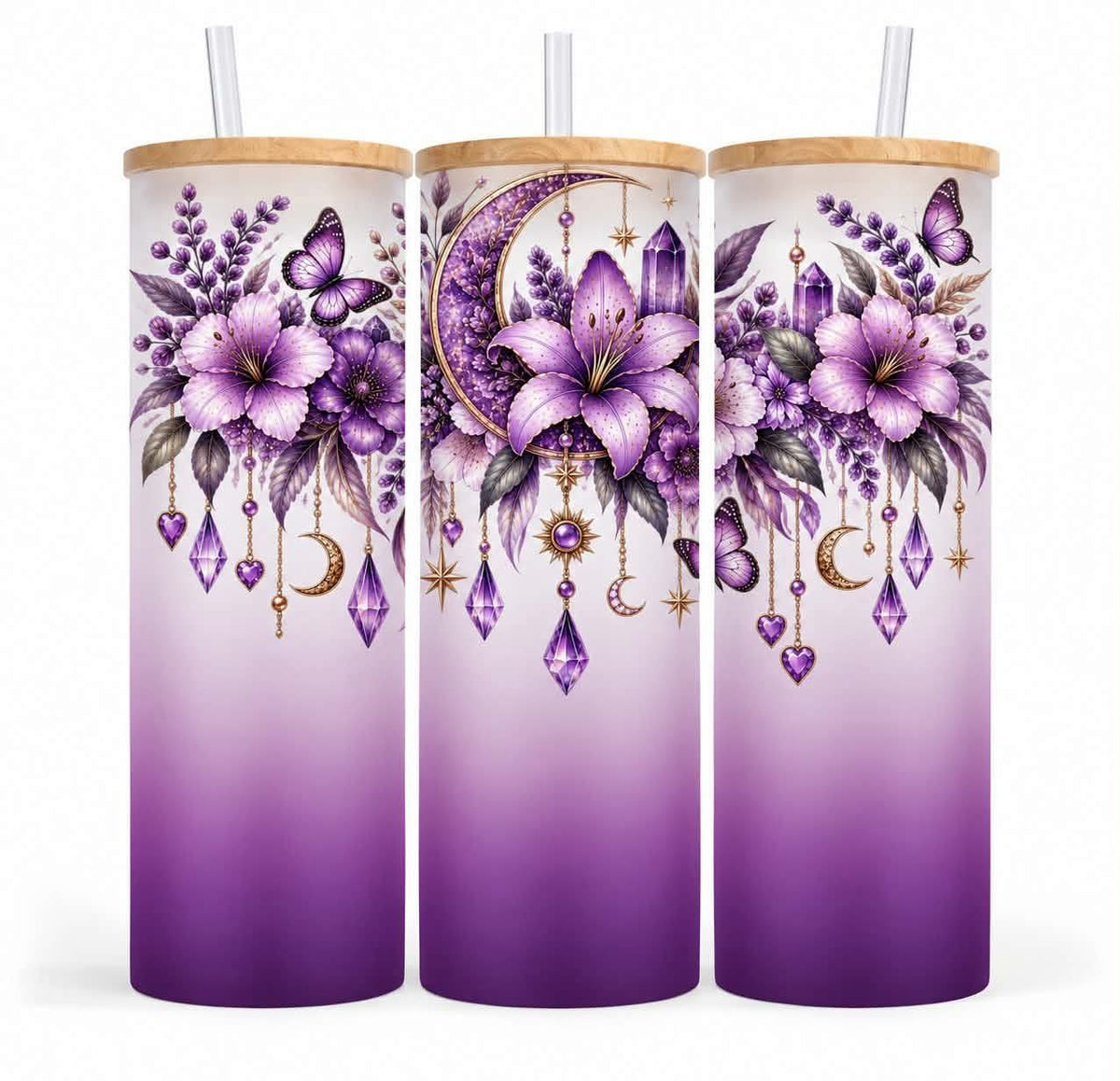Verre givré 25 oz - Lune