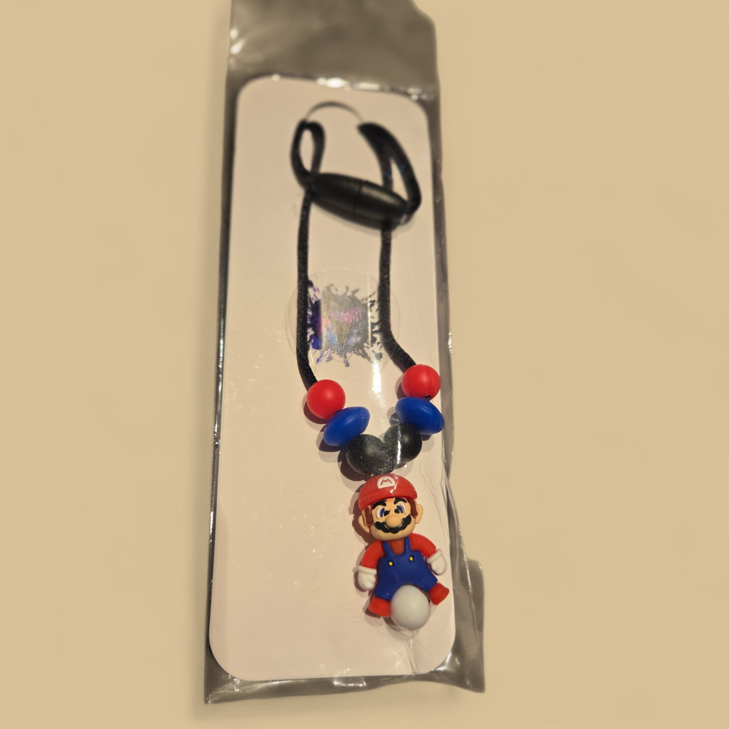 Collier avec perles de silicone