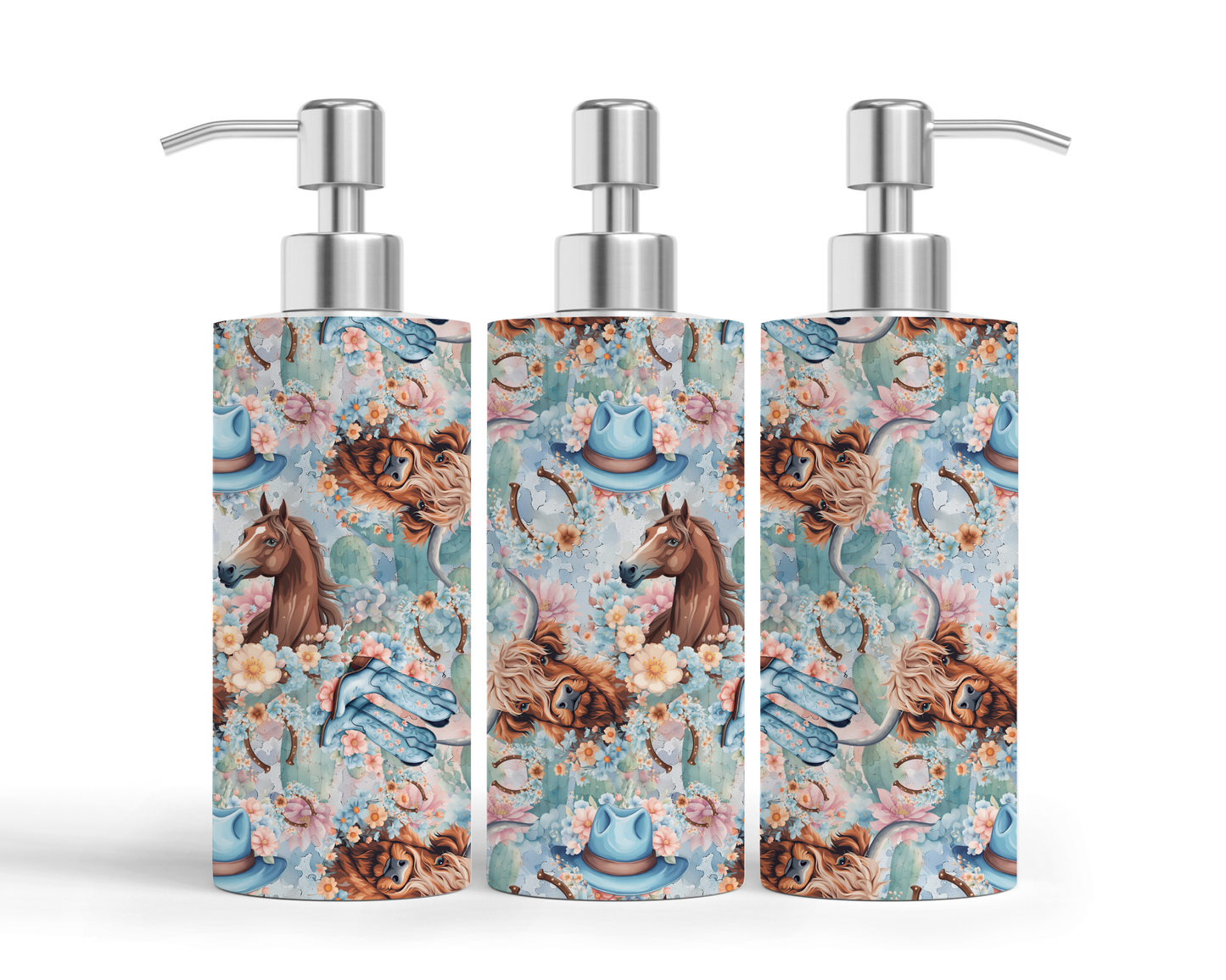 Pompe à savon - Vache Country