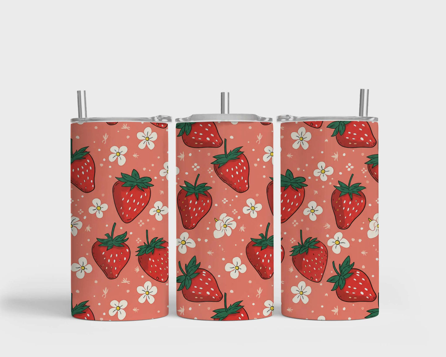 Tumbler isotherme 12 oz - Fraise