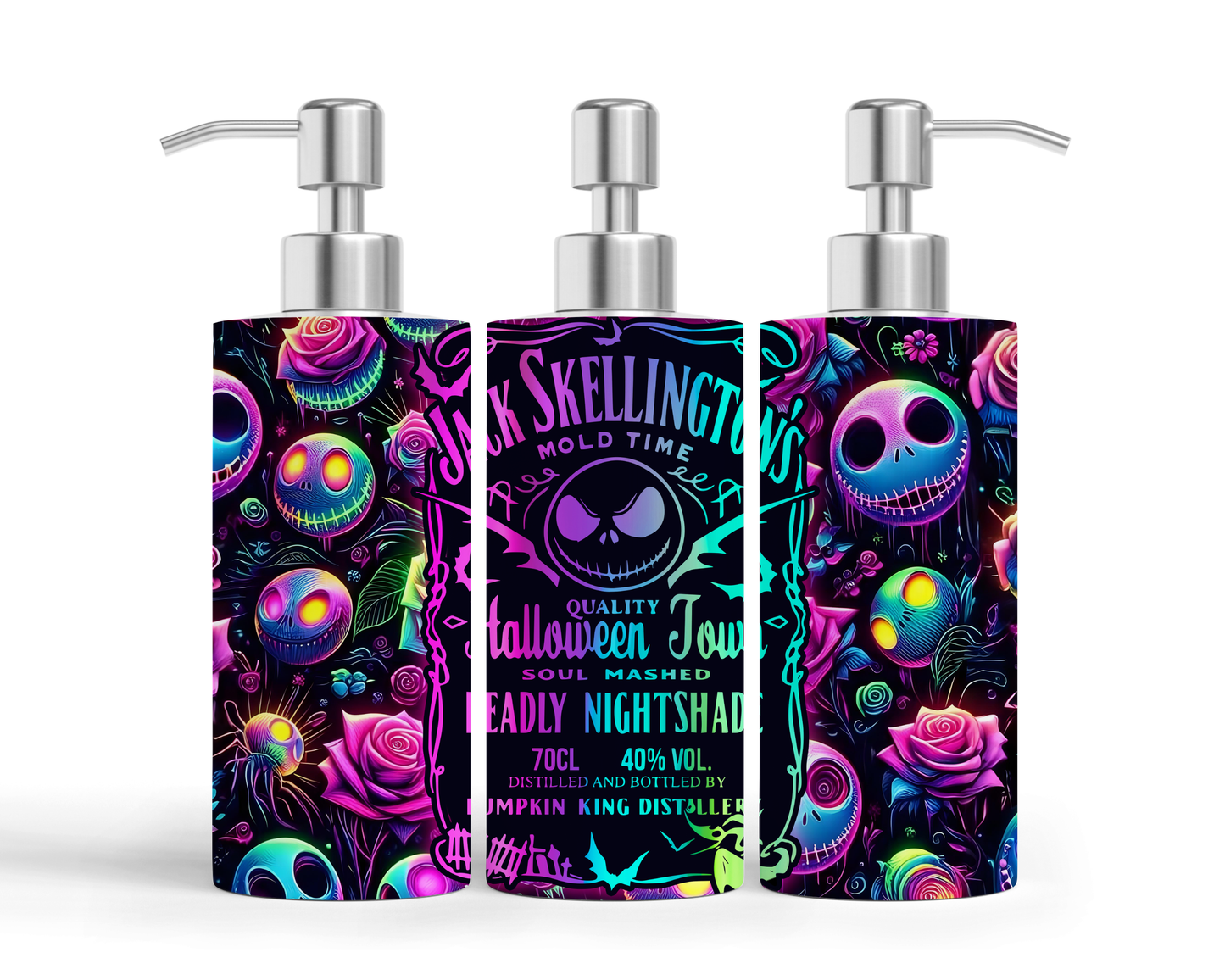 Pompe à savon - Squelette Néon