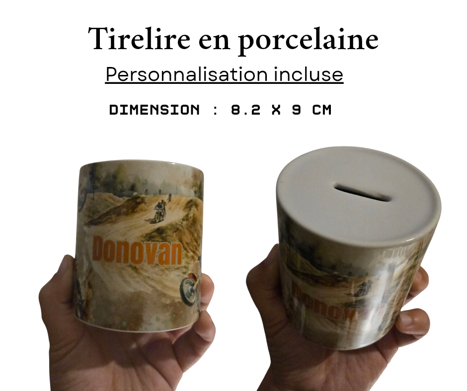 Tirelire personnalisée