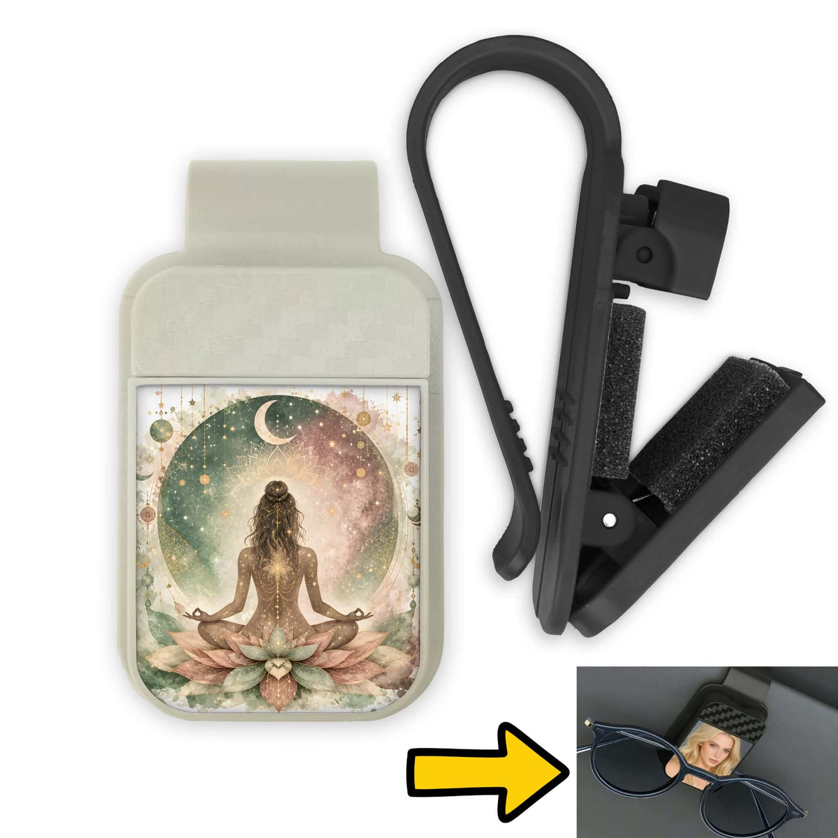 Porte-lunette pour voiture - Zen rose
