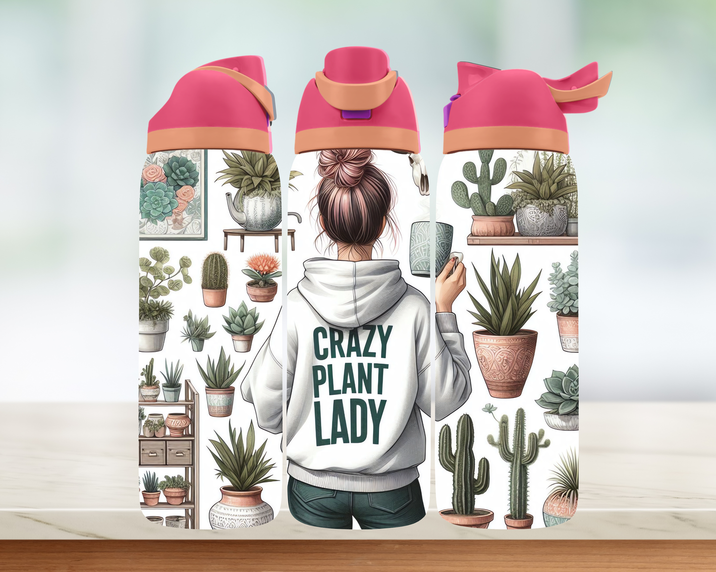 Bouteille style Owala - Accro aux plantes