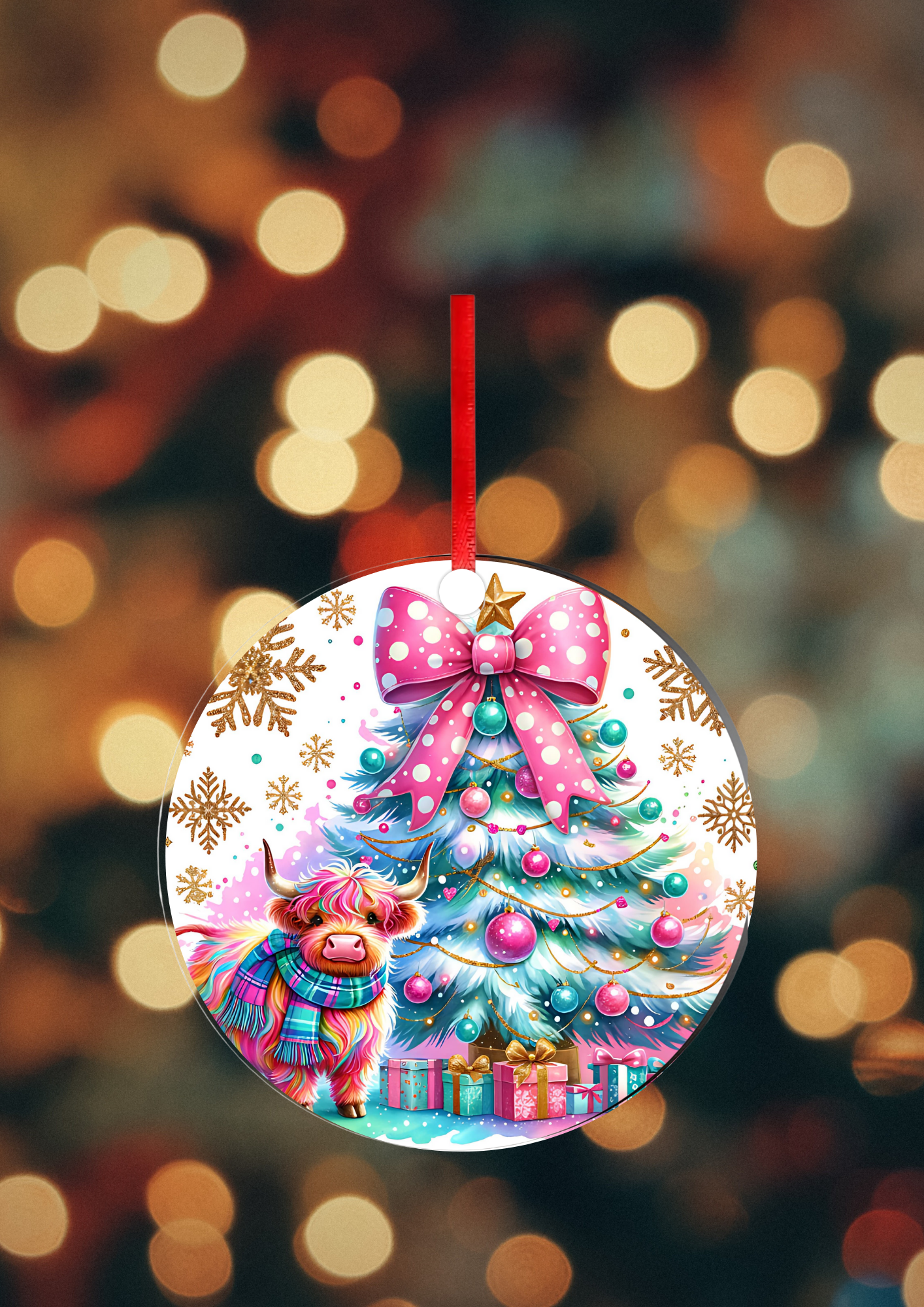 Boule de Noël  - Vache Highland