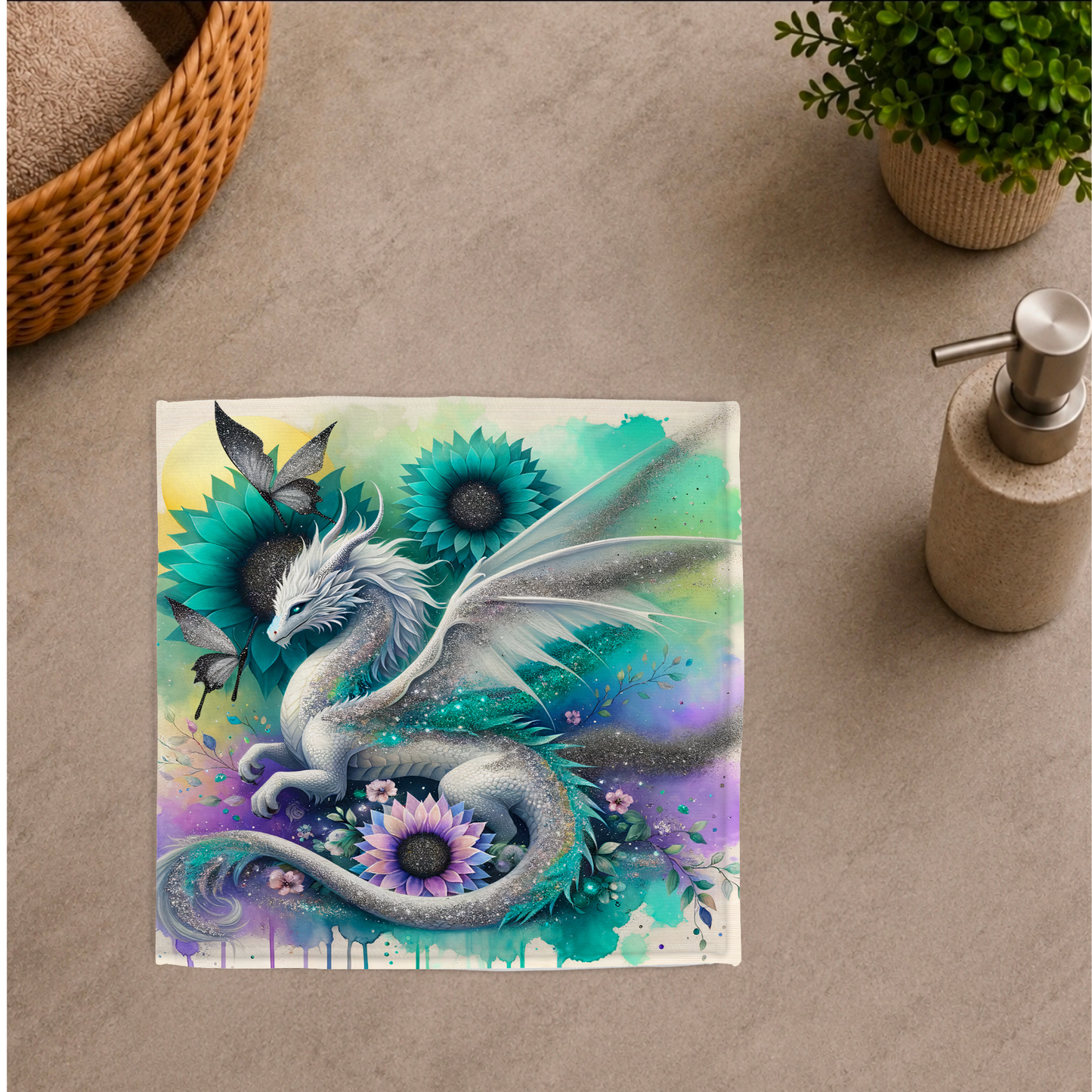 Débarbouillette ultra douce - Dragon