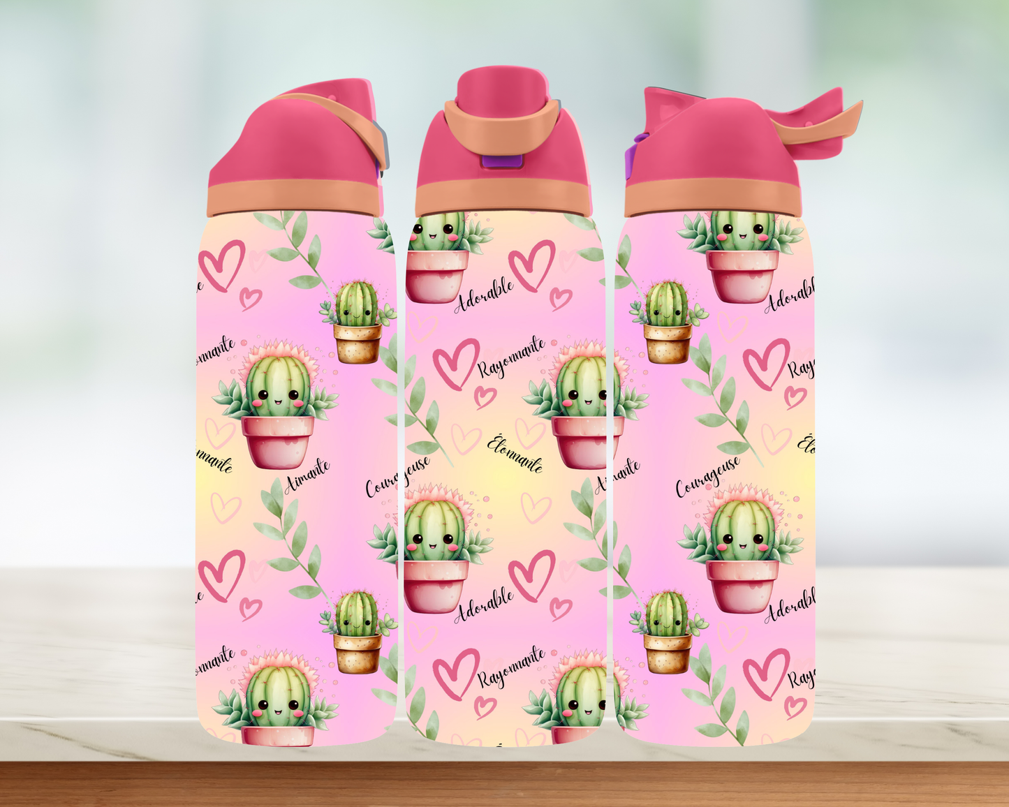 Bouteille style Owala - Cactus