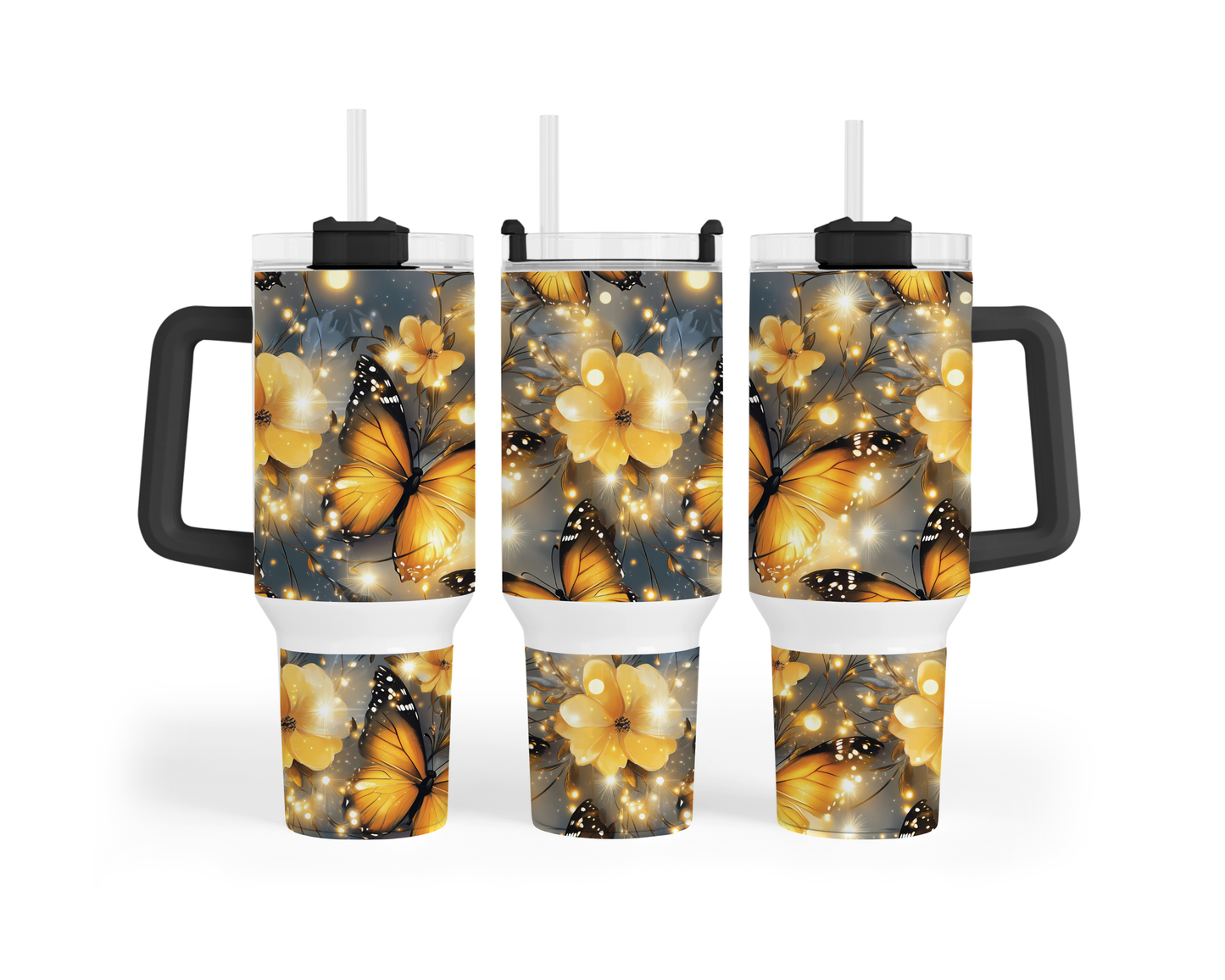 40 oz - Papillon jaune