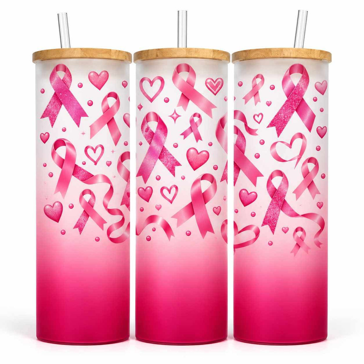 Verre givré 25 oz - Cancer du sein