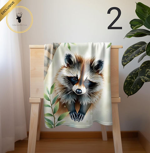 Doudou en minky | Enfant et adulte |Raton des bois