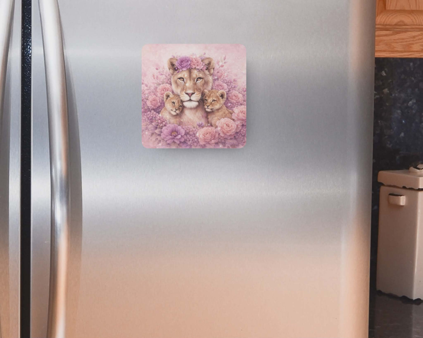 Aimant 3 po x 3 po - Lions