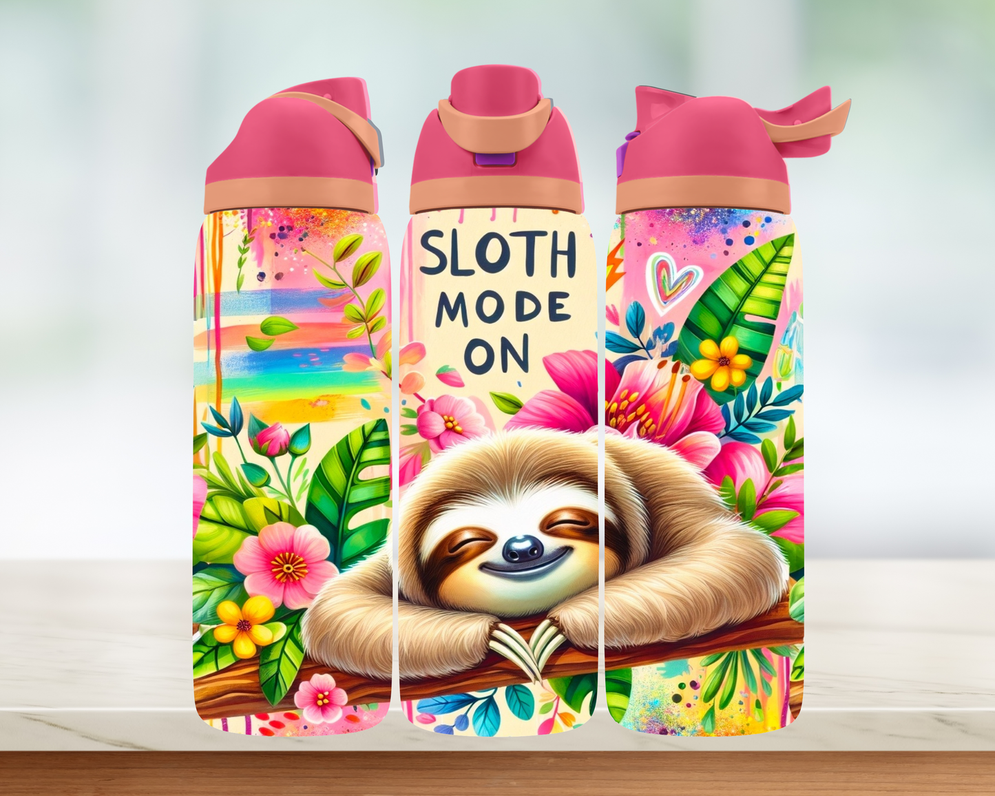 Bouteille style Owala - Sloth Mode On