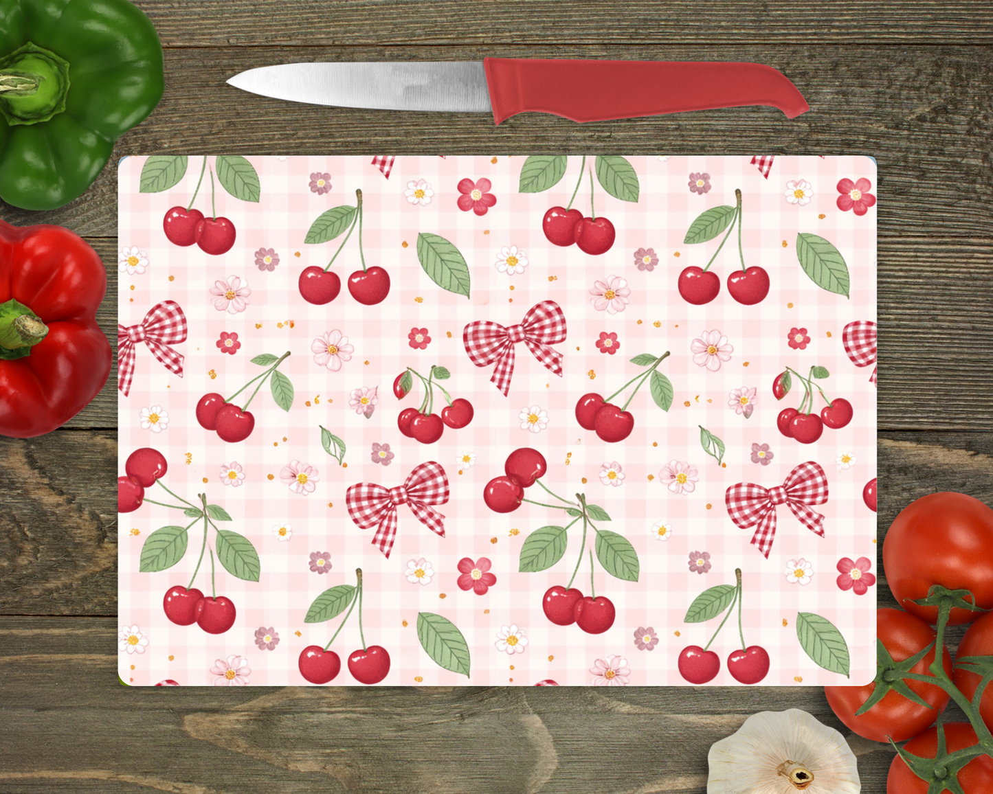 Planche de service - Cerises