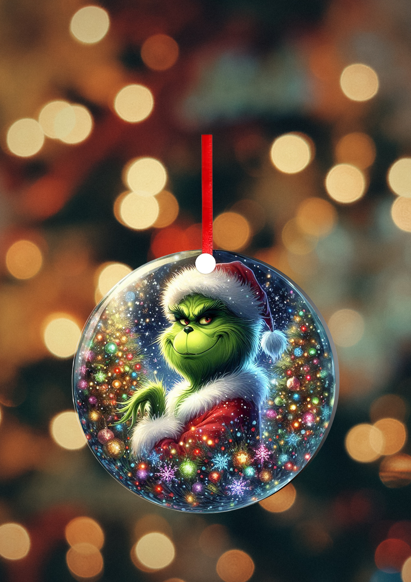 Boule de Noël  - Bleu & Vert