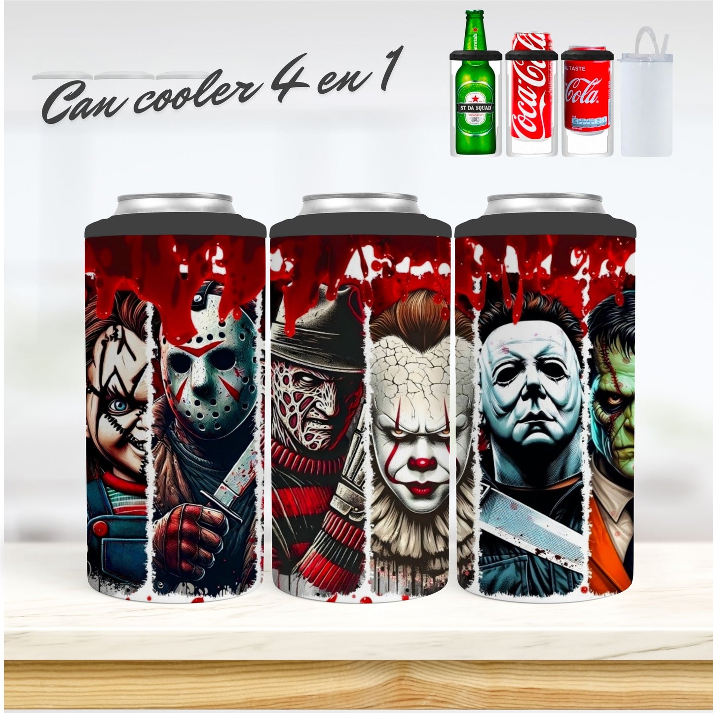CAN COOLER 4 en 1 - Horreur
