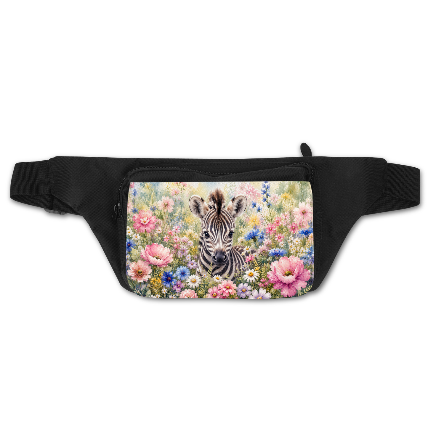 Sac banane - Zèbre fleurs