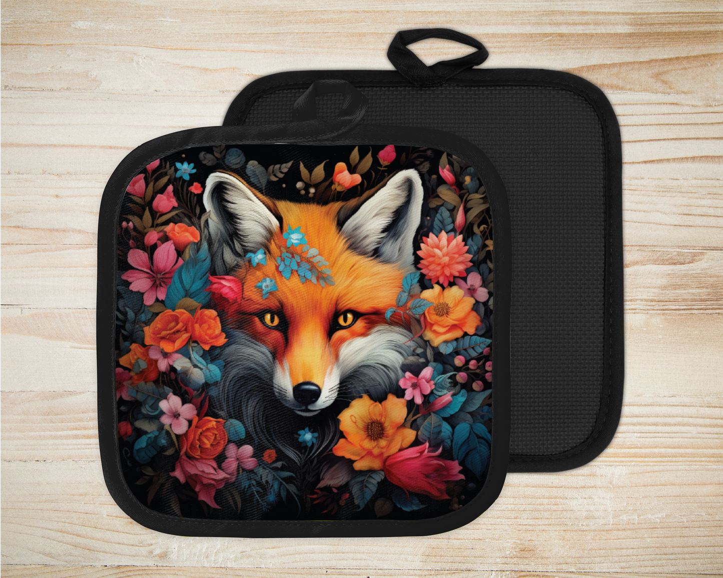 ✨️ Sous-plat sublimé - Renard fleur