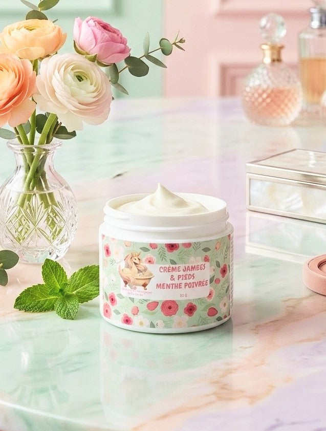 Crème jambes & pieds à la menthe poivrée