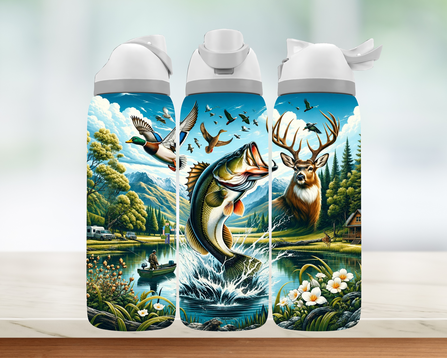 Bouteille style Owala - Chasse et pêche