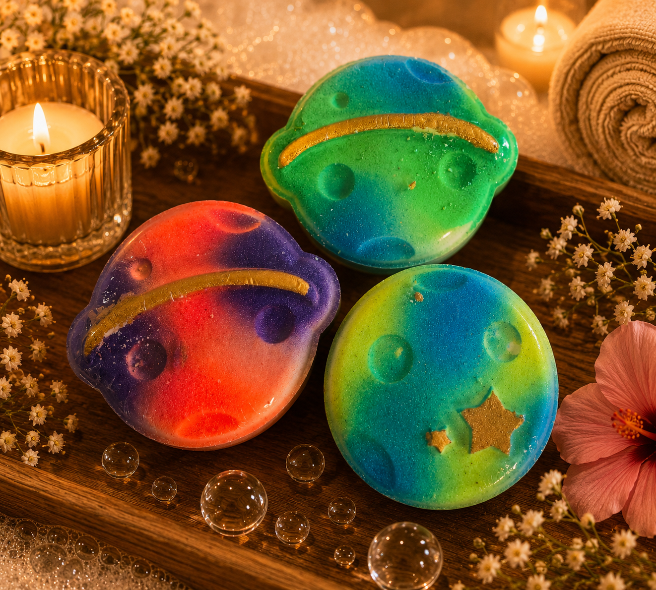 Bombe de bain - Trio de planète