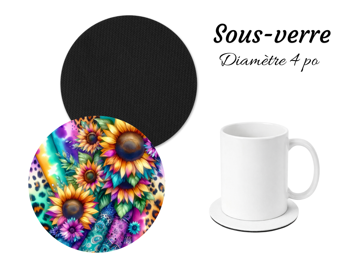 Sous-verre - Tournesol Flyé