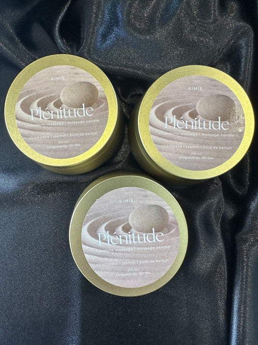 Chandelle à massage - Plénitude - Par Kimie