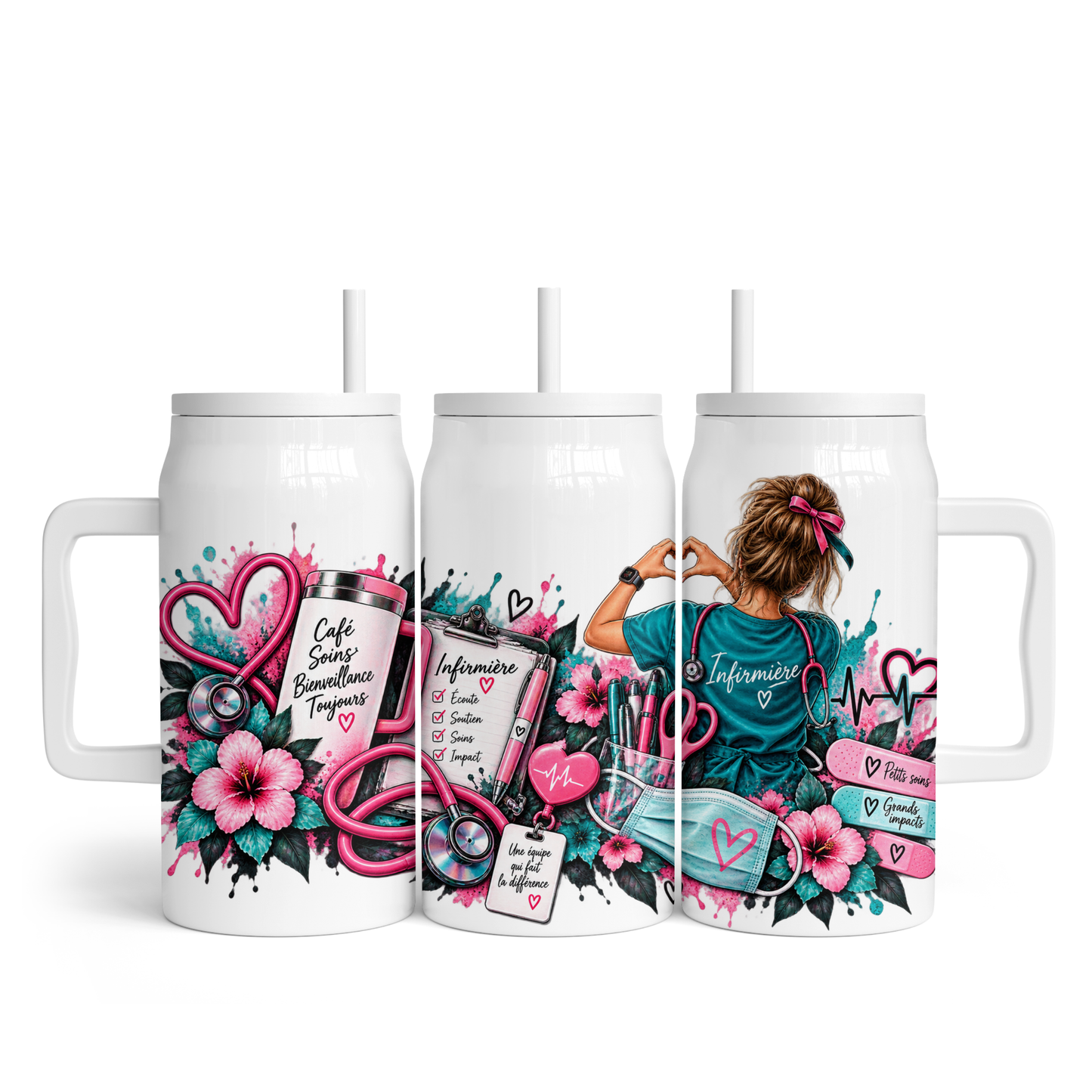 Tasse isotherme 50 oz - Infirmière