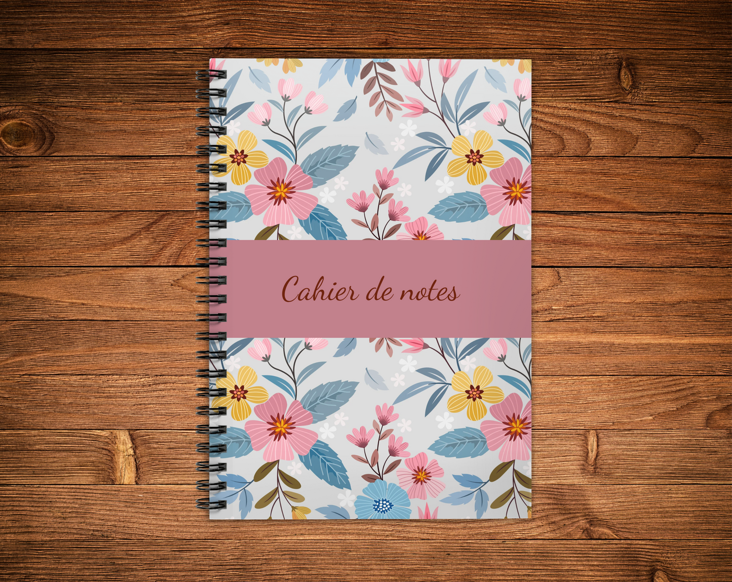 Cahier de notes - Fleur rose
