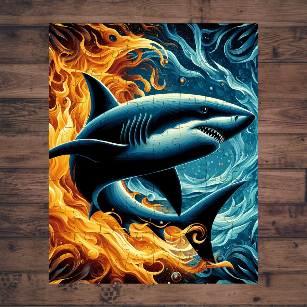 🧩 Casse-tête sublimé - Requin