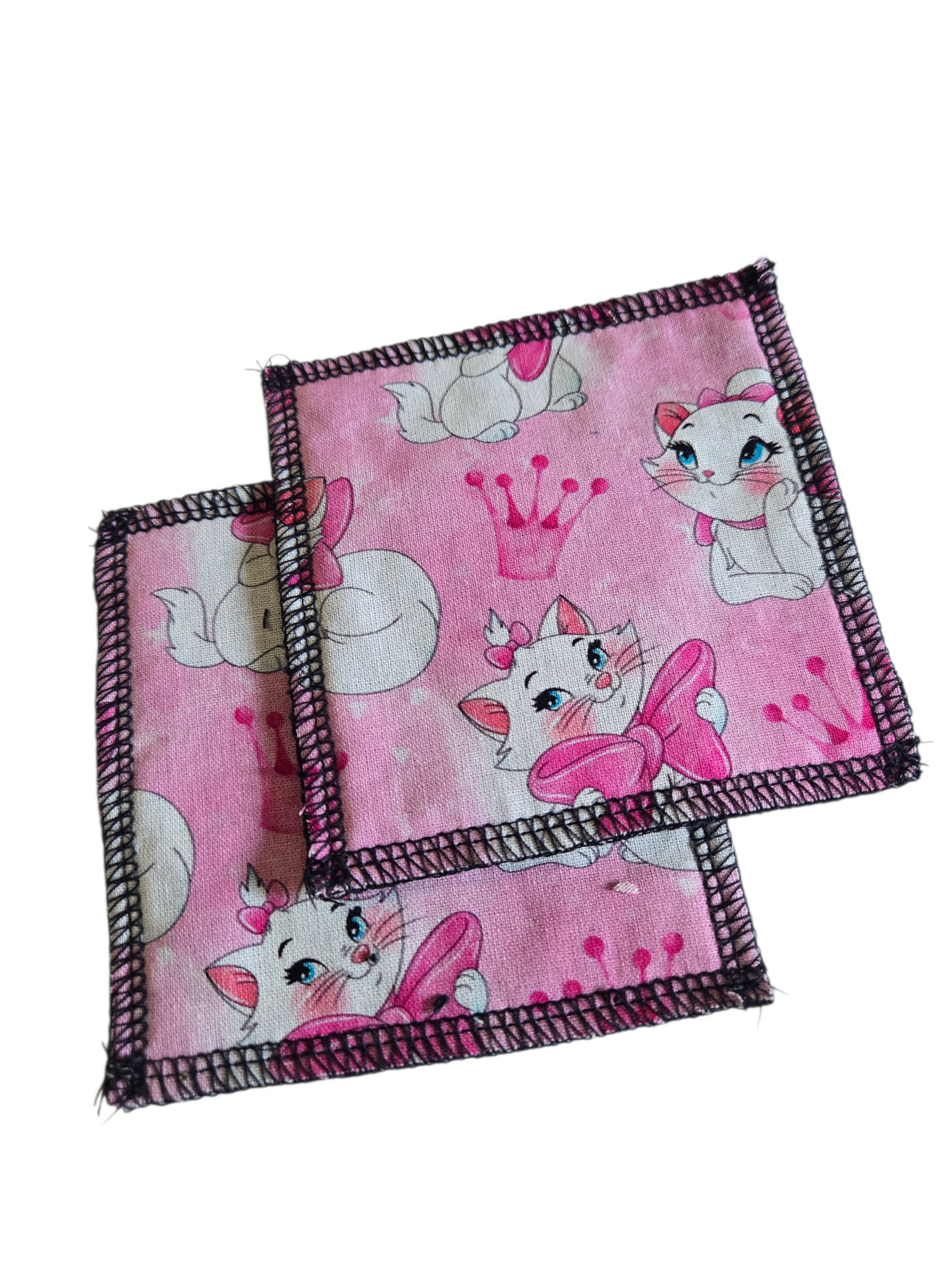 Lingette démaquillante - le chat boucle rose