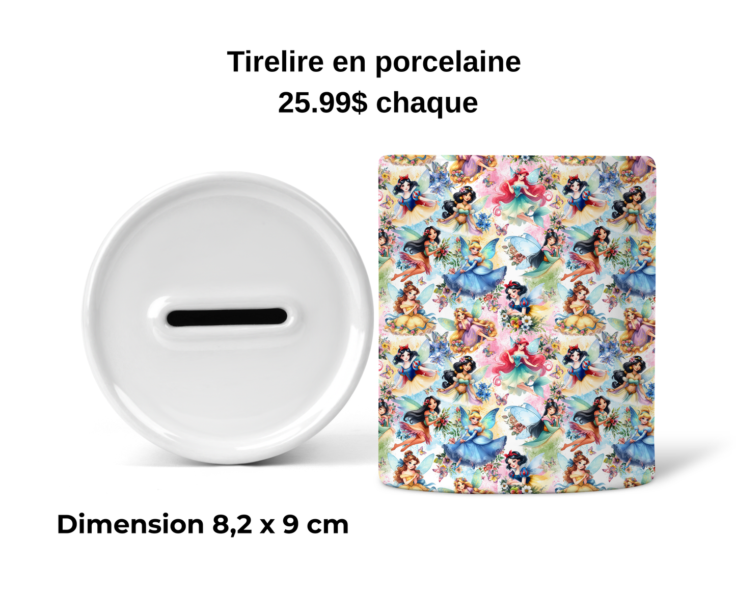 Tirelire - Princesse