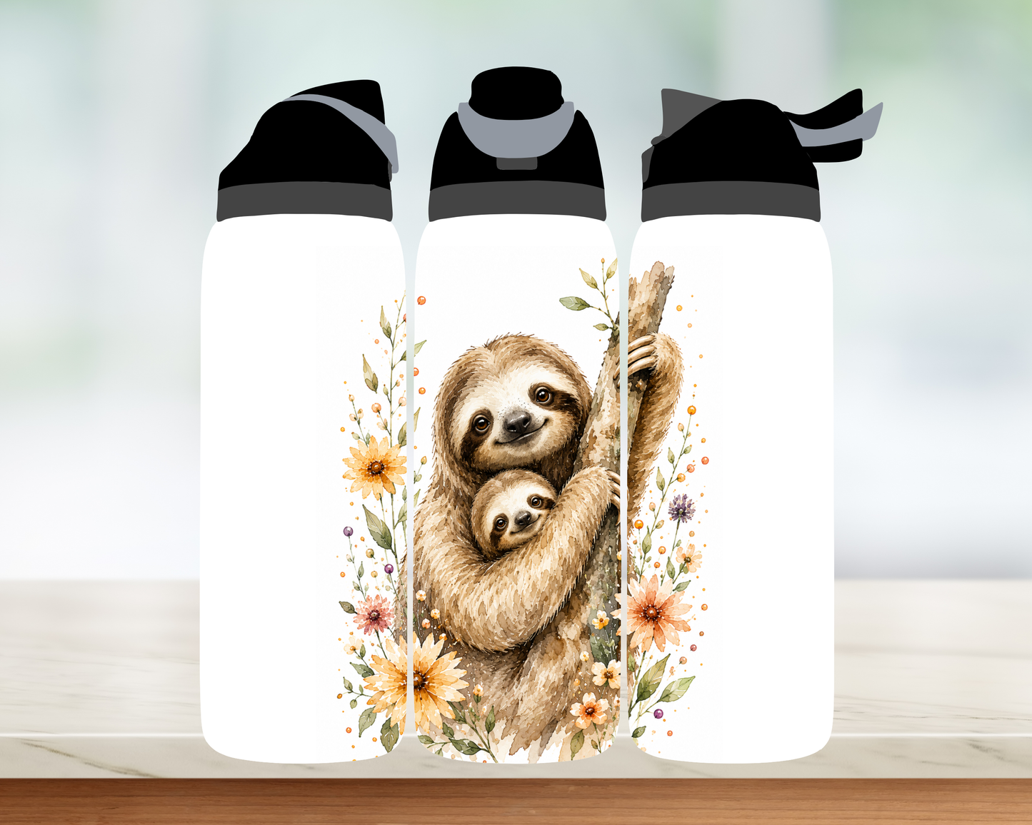 Bouteille style Owala 32 oz - Paresseux