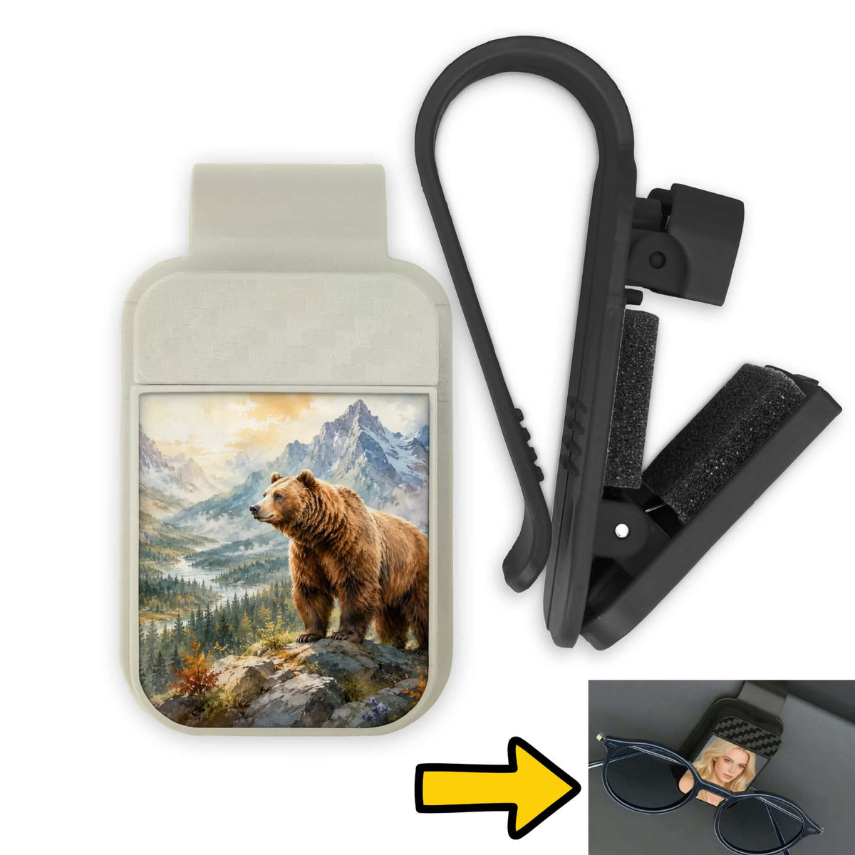 Porte-lunette pour voiture - Ours