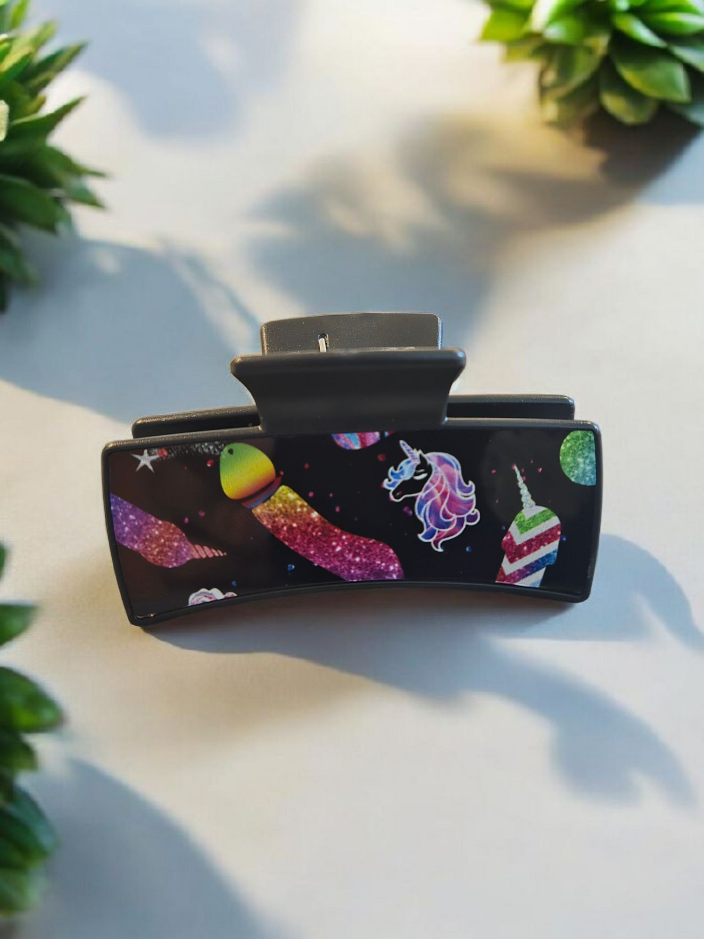 Pince a cheveux - ninisse unicorne - Design par Audz