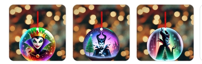 Boule de Noel - Les vilaines