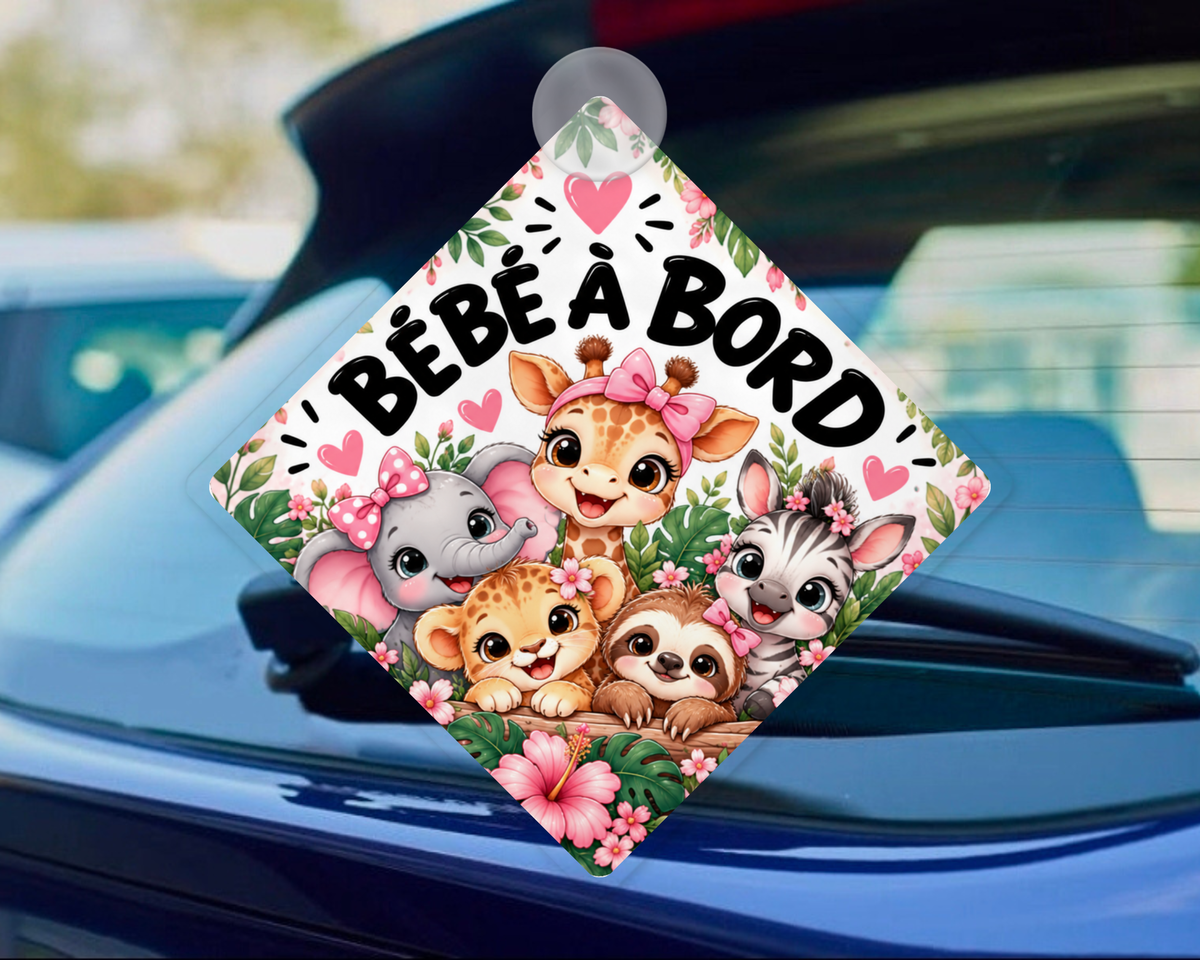 🚗👶 BÉBÉ À BORD – Animaux