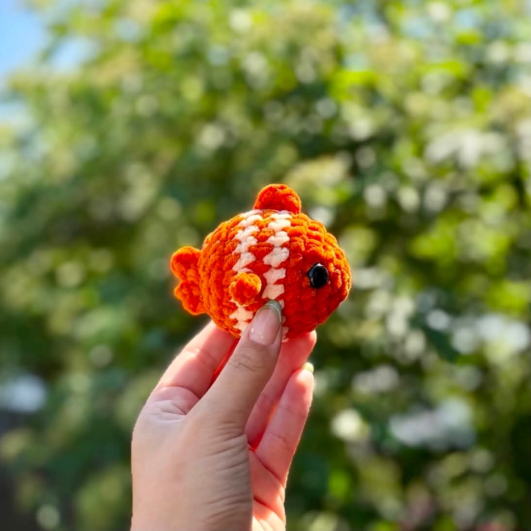 Poisson clown en tricot - Doux coton