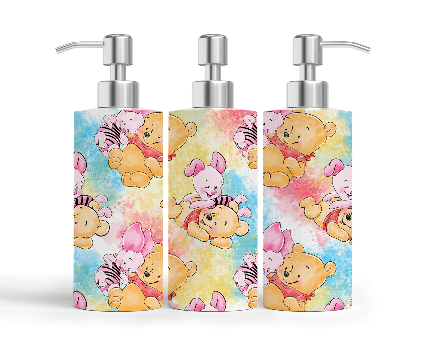 Pompe à savon - Ourson pastel
