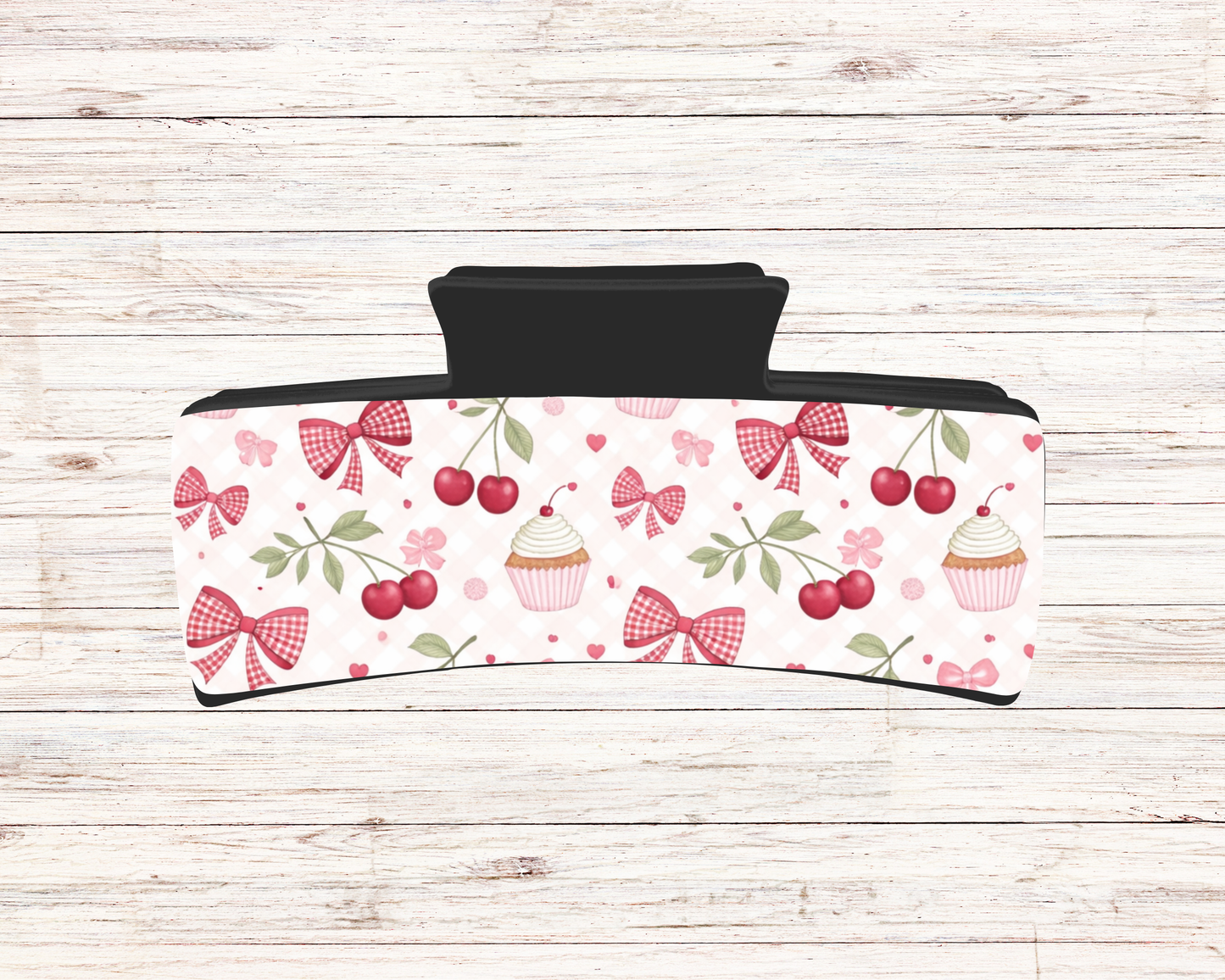 Pince à cheveux - Cerise et cupcake