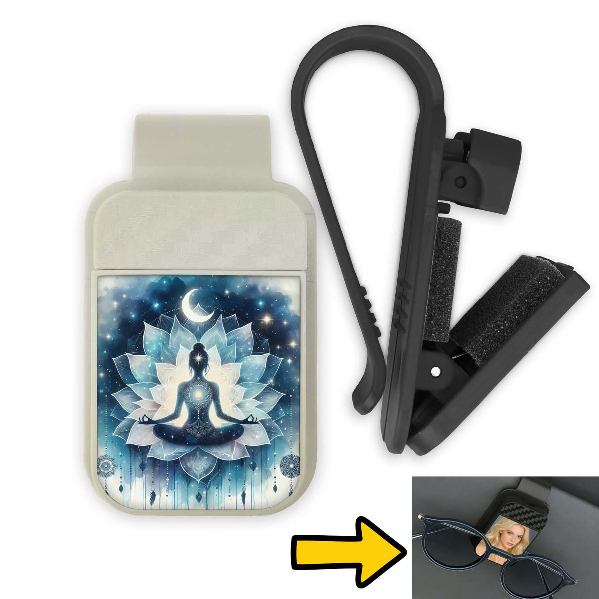 Porte-lunette pour voiture - Zen bleu