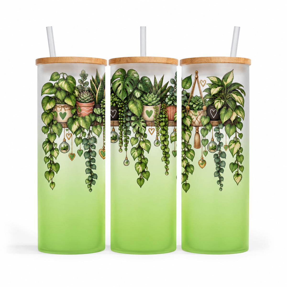 Verre givré 25 oz - Plantes